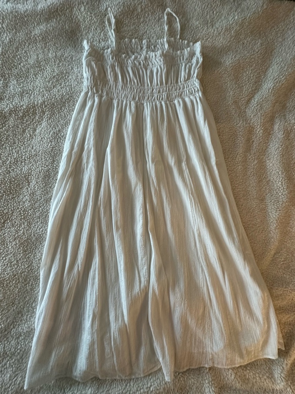 AE Ruched Button Up Midi Dress - Picture 5 of 7